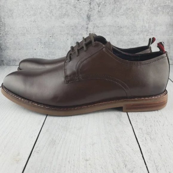 NEW - Ben Sherman Men's Plain Toe Leather Derby Size 8.5 - Picture 1 of 6